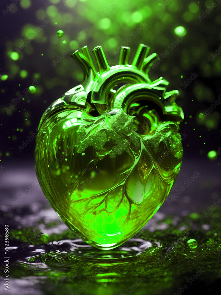 Abstract fantastic elegant golden heart background for luxury art design