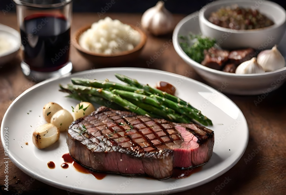 grilled steak with vegetables grilled steak with vegetables
