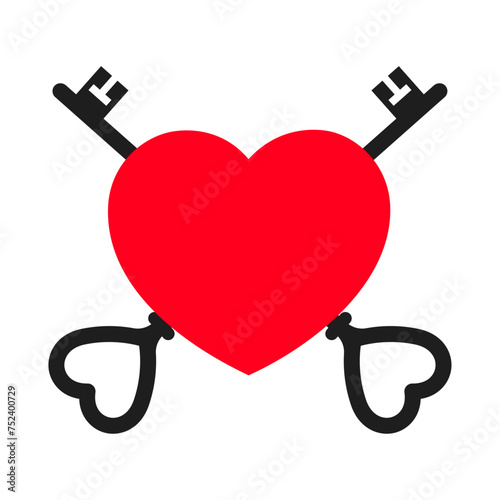 coeur clefs photo