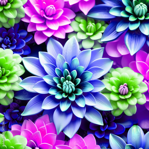 Beautiful abstract style flowers background