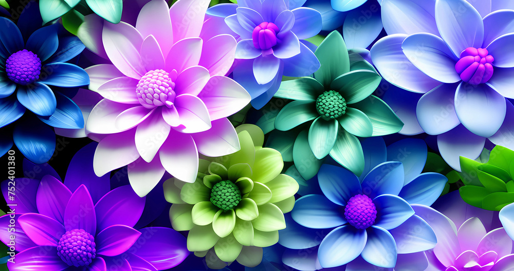 Beautiful abstract style flowers background Beautiful abstract style flowers background