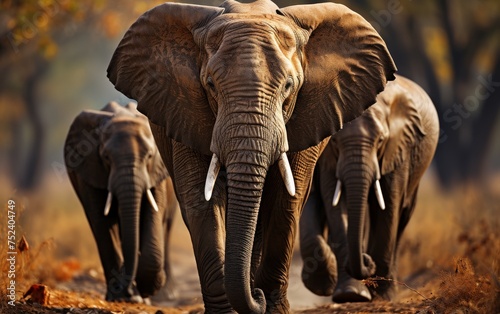 Elephants in the Chobe National Park, Botswana, Africa