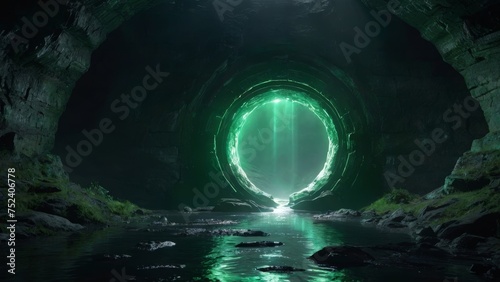 light portal in the cave
