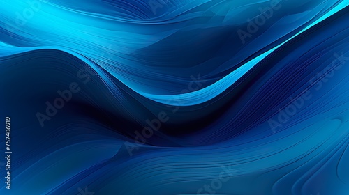 Abstract blue color background. Dynamic shapes composition. Vector illustration