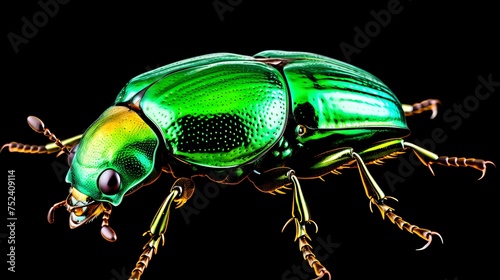animal green june beetle bug insect grub coleopteran fly entomology animal transparent background cutout © Michel 