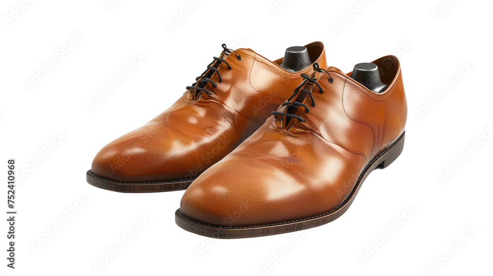 Stylish Leather Shoes PNG with Transparent Background