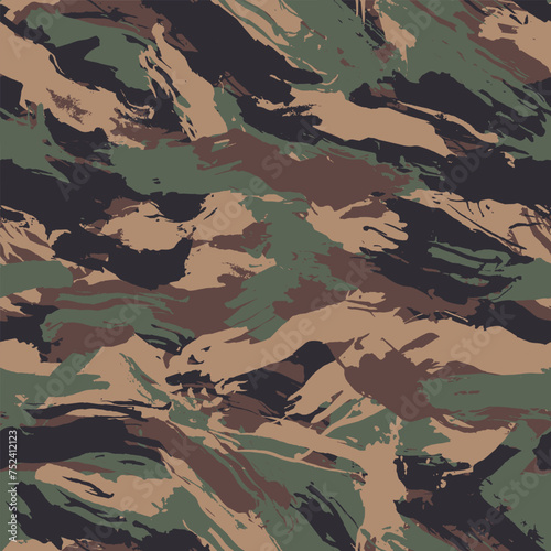 Grunge dark green camouflag...