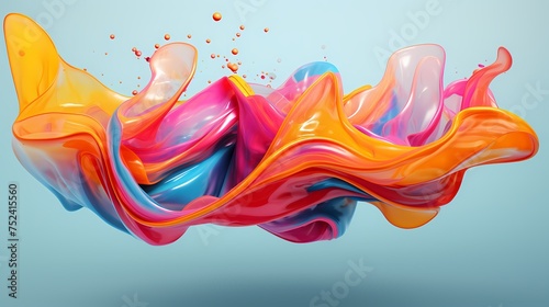 Colorful Liquid Splash