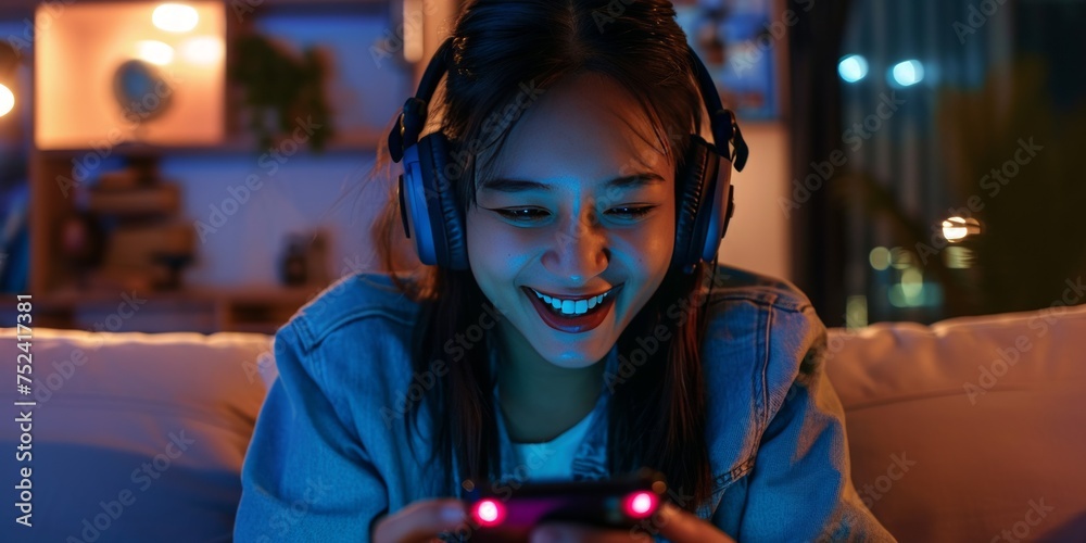 A woman is seen screaming in despair while staring intensely at her cell phone screen, A woman is seen screaming in despair while staring intensely at her cell phone screen,