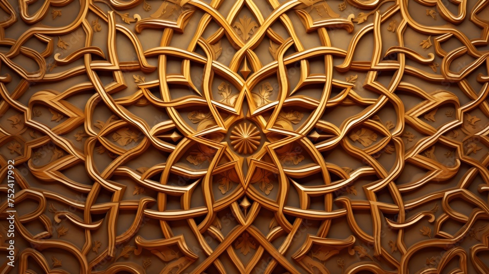 close up of an pattern, arabic ornament see like mosque - obrazy, fototapety, plakaty 