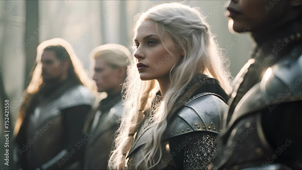 Beautiful elf woman. Fantasy medieval background. The concept of medieval history, life and culture. Ai-generated. Beautiful elf woman. Fantasy medieval background. The concept of medieval history, life and culture. Ai-generated.