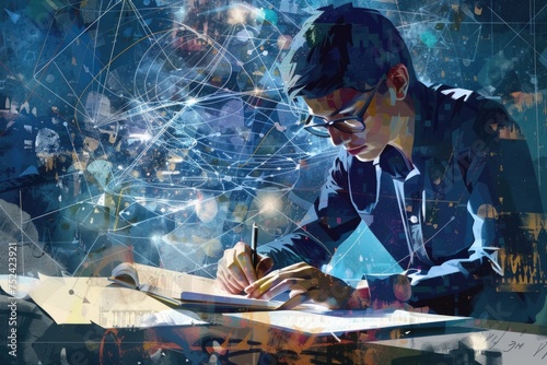 mathematical genius at work