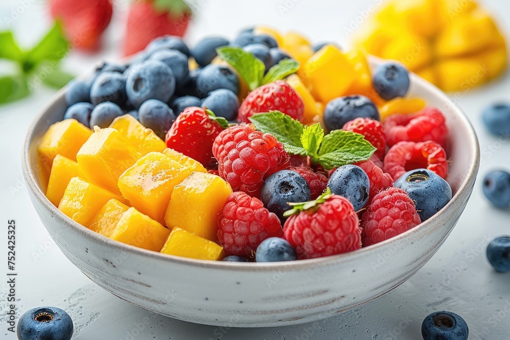 breakfast with a fresh fruits bowl advertising food photography breakfast with a fresh fruits bowl advertising food photography