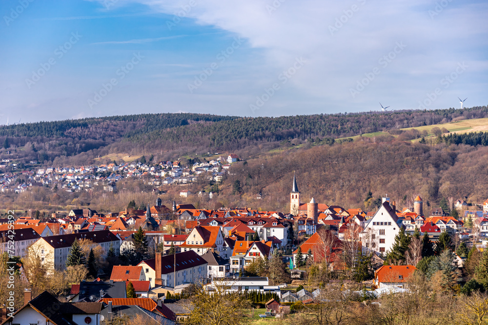 Fototapeta premium Frühlingshafte Wanderung durch das einzigartige Werratal bei Vacha - Thüringen - Deutschland