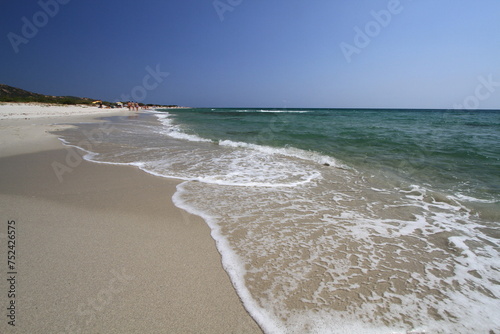 The beautiful beach of Berchida in Siniscola in Sardinia, Italy photo