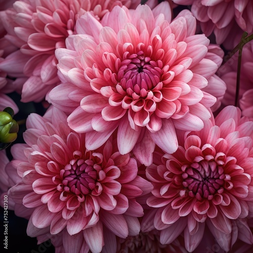 pink chrysanthemum flowers © faiz
