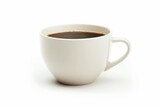 Isolated coffee cup on white background Symbolizing a moment of relaxation or a break in a busy day