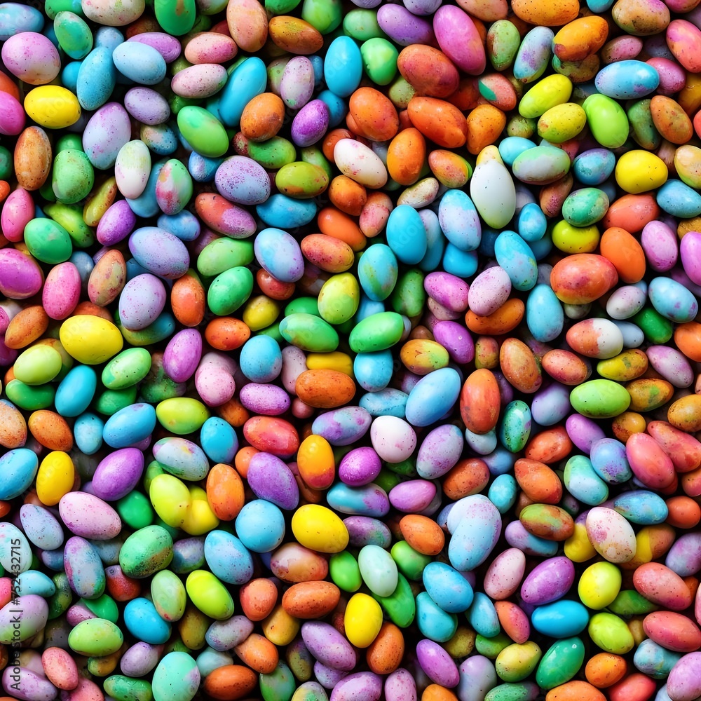 Colorful Easter Eggs With Beautiful Patterns Colorful Easter Eggs With Beautiful Patterns
