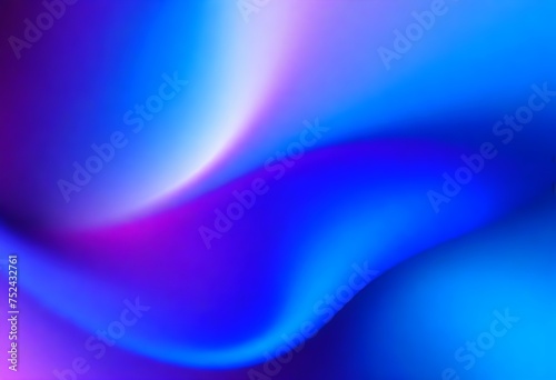 Blue, Purple, Soft Pastel Color Gradient. Holographic Blurred Abstract Background.