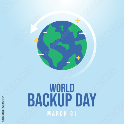 vector graphic of World Backup Day ideal for World Backup Day celebration.