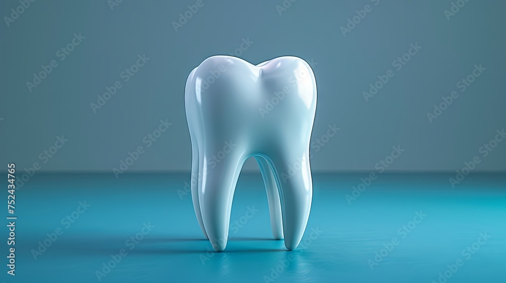 a tooth is on a blue background, in the style of vray tracing, contemporary ceramics, photo-realistic hyperbole, white and aquamarine. Generative AI a tooth is on a blue background, in the style of vray tracing, contemporary ceramics, photo-realistic hyperbole, white and aquamarine. Generative AI