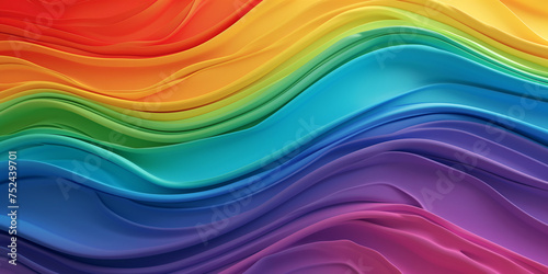 abstract rainbow color background with waves