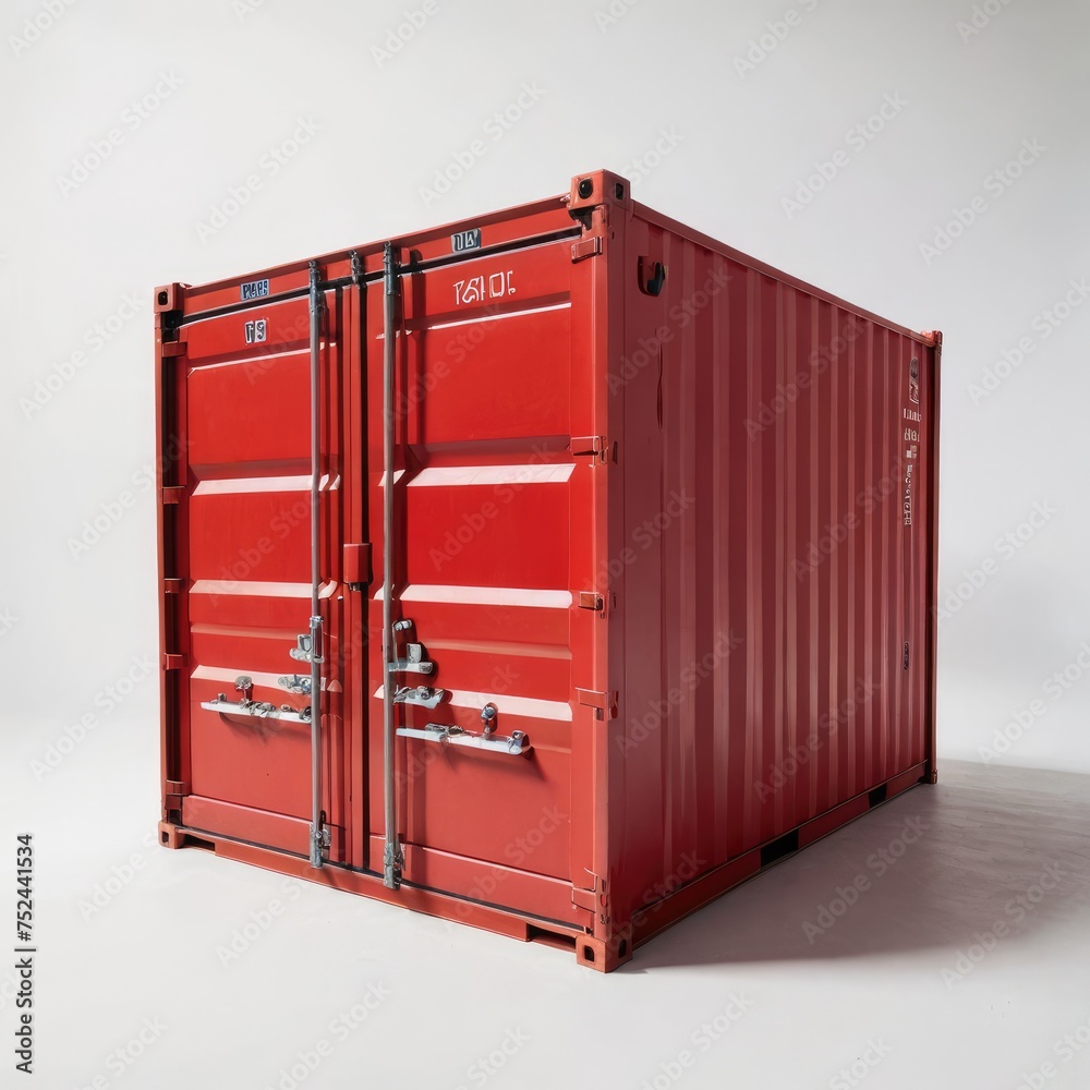Metal garage container on white
Metal garage container on white