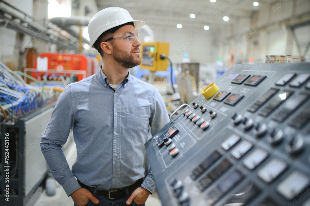 Portrait of confident handsome technical engineer in hardhat. Portrait of confident handsome technical engineer in hardhat.
