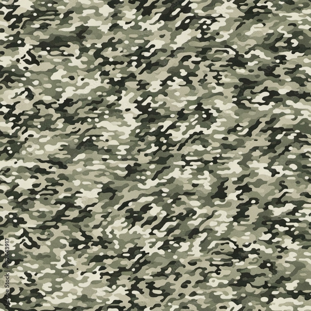 Obraz premium Camouflage Digital Pixel Pattern Textile Background Multicam Woodland