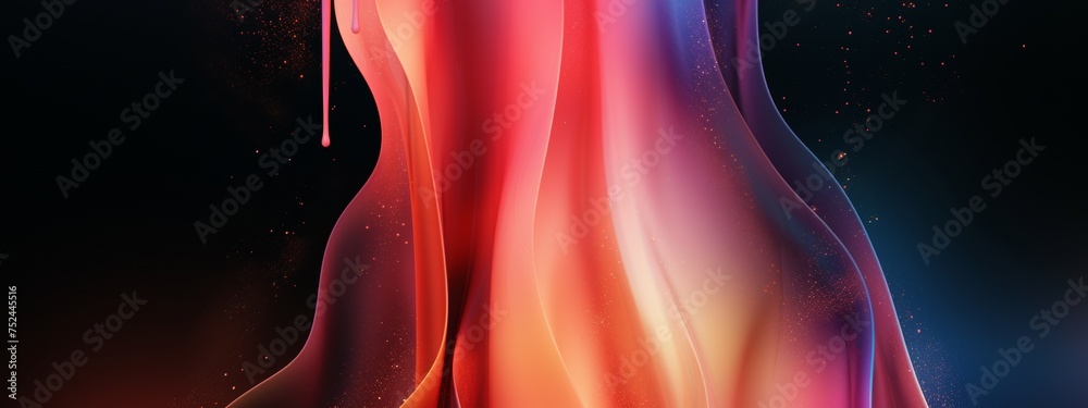 Abstract Red, Orange, and Blue Dress Abstract Red, Orange, and Blue Dress