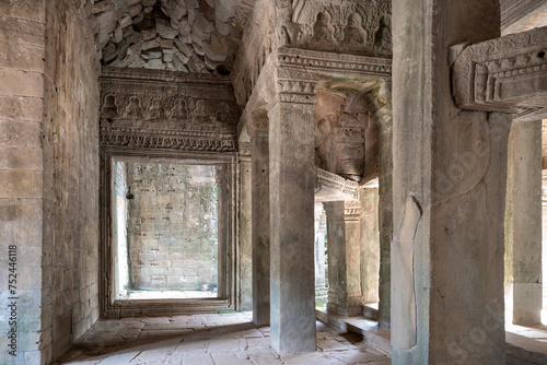 Ta Prohm temple at Angkor Thom complex, Siem Reap, Cambodia