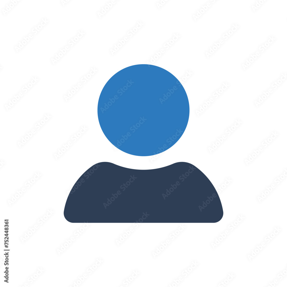 User Icon Vector. Profile Pictogram Icon isolated on white background User Icon Vector. Profile Pictogram Icon isolated on white background