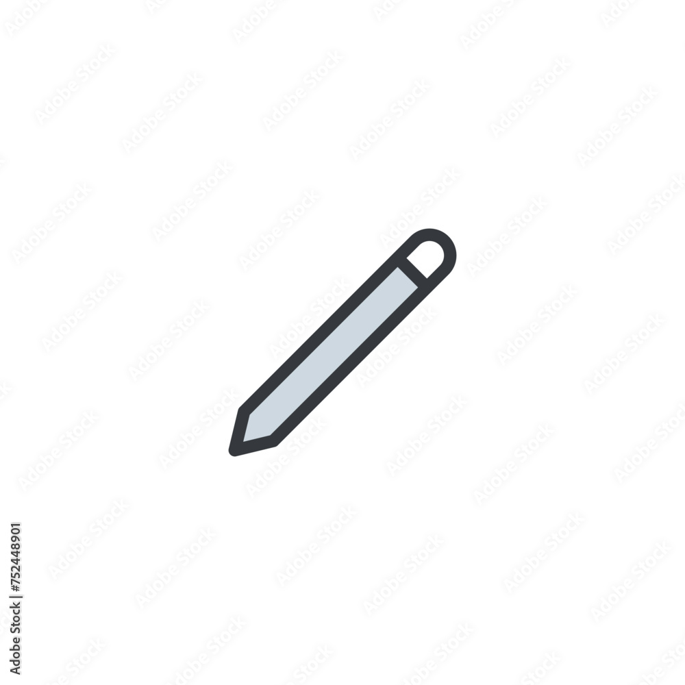 Pen Symbol, Pencil icon writing flat style vector icon Pen Symbol, Pencil icon writing flat style vector icon