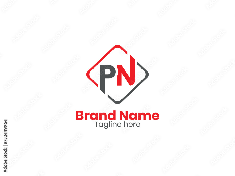 PN logo. PN design. gray and red NP letter. NP letter logo design. Initial letter PN monogram logo. PN logo. PN design. gray and red NP letter. NP letter logo design. Initial letter PN monogram logo.