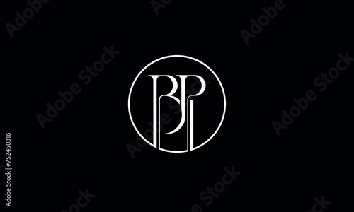 BP, PB, B, P, Abstract Letters Logo Monogram