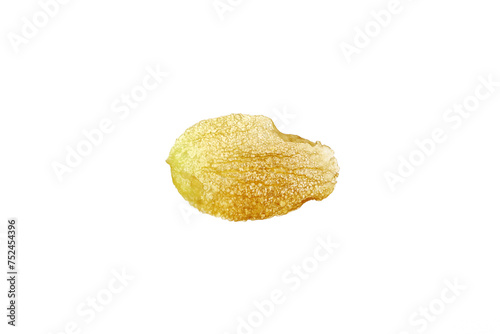 Fried crispy crackers chips isolated background texture. Macro closeup.
