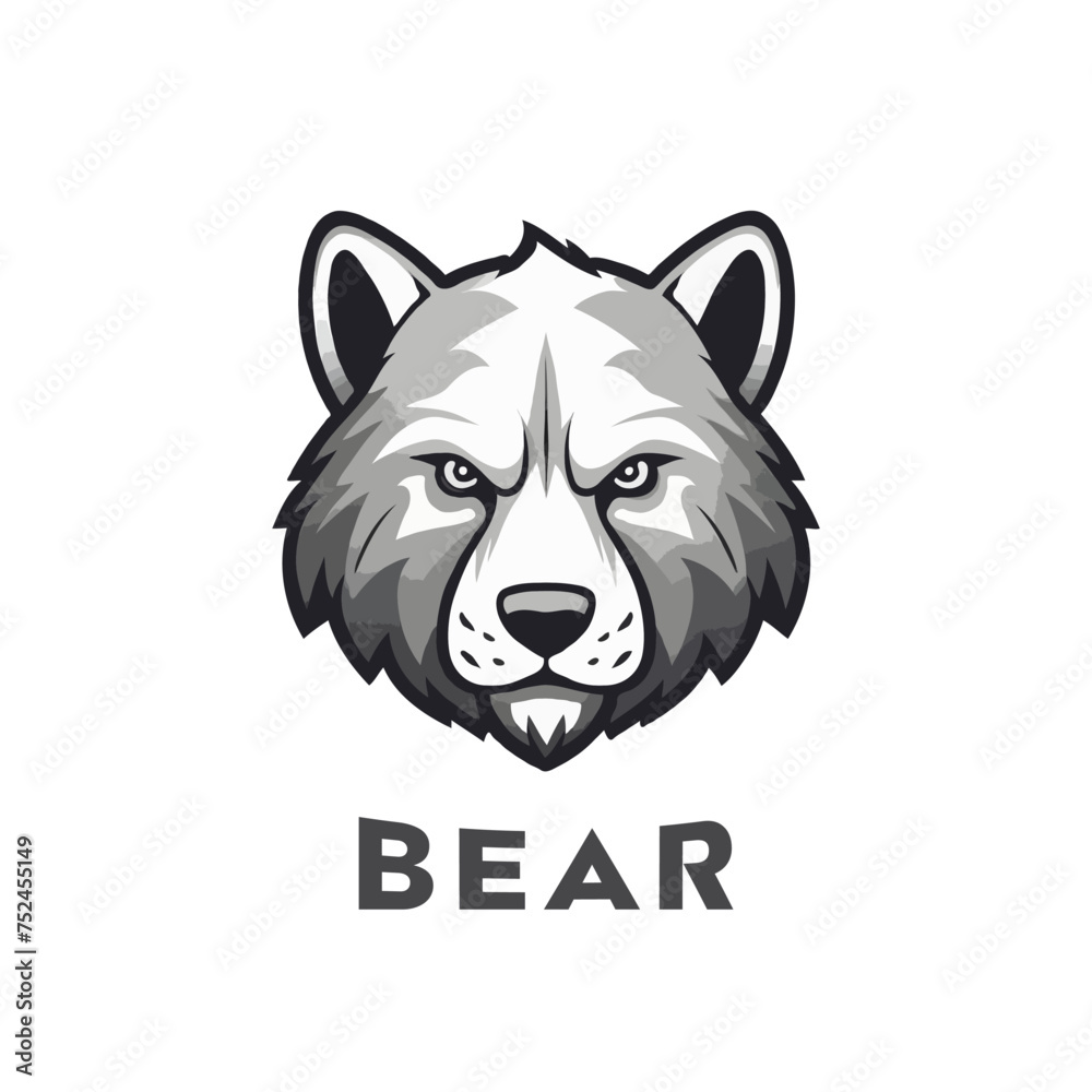 Creative Polar Bear Logo Mascot. Esports gaming emblem of Bear, Sports Team emblem, Bear logo.