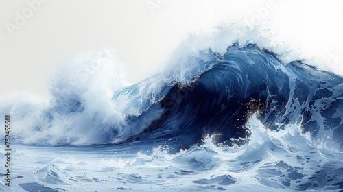Dynamic Ocean Wave Painting © cac_tus