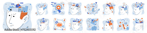 Thinking outside the box. Vector illustration. Thinking outside box metaphor inspires creative thinking Creative individuals possess unique blend intelligence and imagination Education plays vital