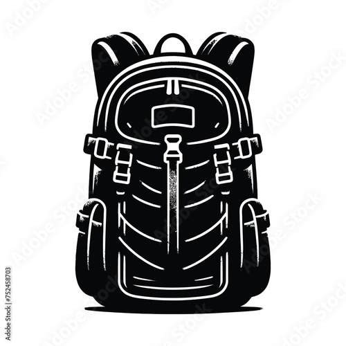 Camping Backpack Silhouette