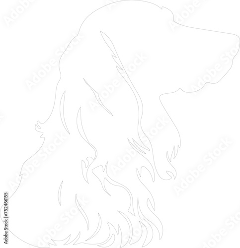 Gordon Setter outline