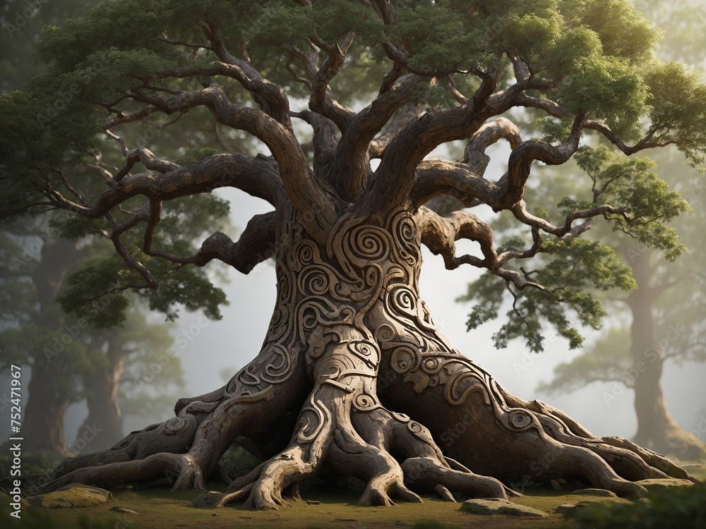 Wisdom in the Trees: AI-Crafted Portraits of Ancient Forest Elders, Revealing the Intricate Bark Patterns and Weathered Character of Nature's Wise Guardians. Wisdom in the Trees: AI-Crafted Portraits of Ancient Forest Elders, Revealing the Intricate Bark Patterns and Weathered Character of Nature's Wise Guardians.