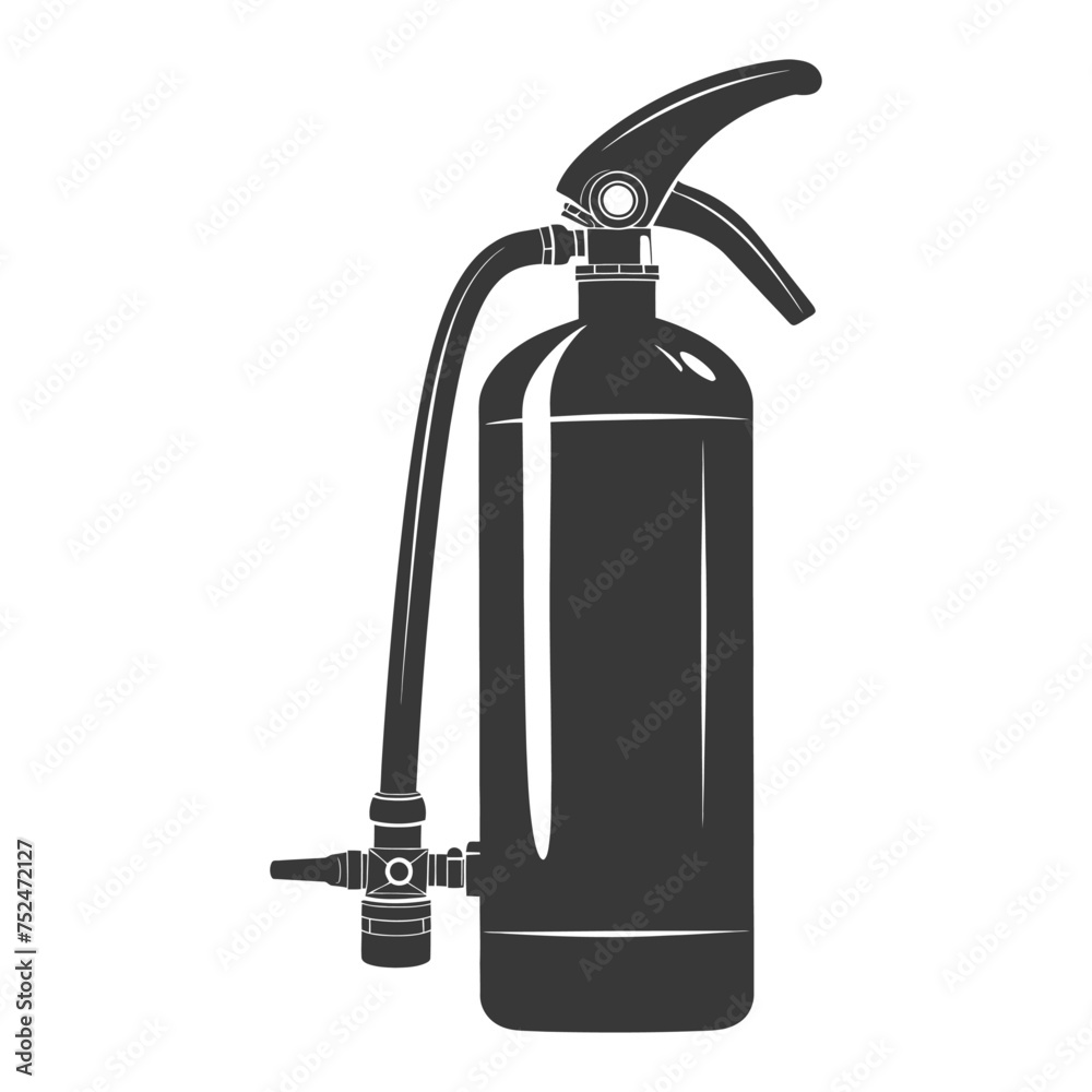 Silhouette Fire Extinguisher black color only Silhouette Fire Extinguisher black color only