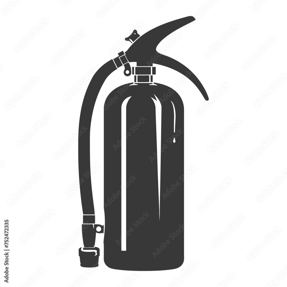 Silhouette Fire Extinguisher black color only Silhouette Fire Extinguisher black color only