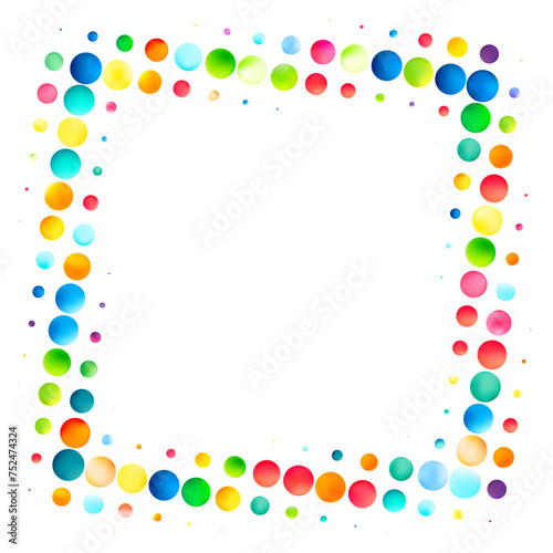 Circular Color Dots Frame