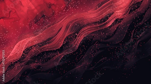 black and red computer graphics background Generative AI