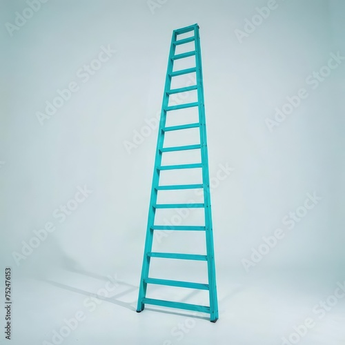 ladder on white background 