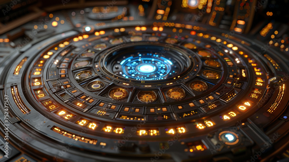 Obraz premium Cyber Security Futuristic Data Concept