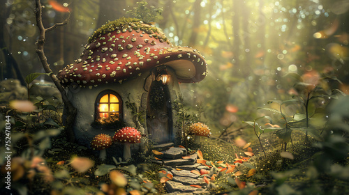 Small house made of mystical dream