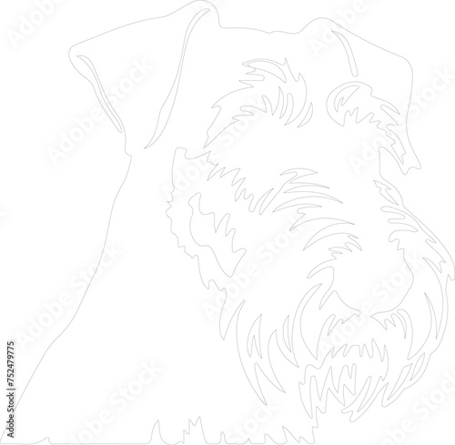Airedale Terrier outline